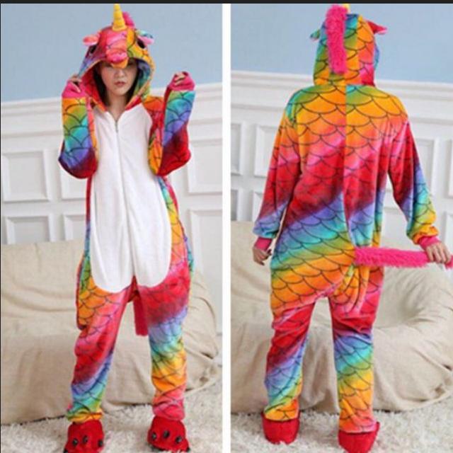 Bộ Đồ Thú Pijama Unicorn Vảy Rồng