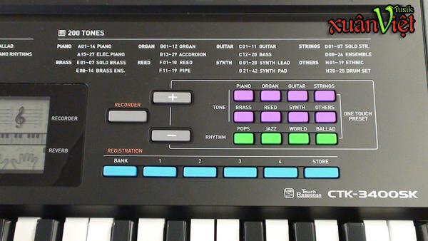 Đàn Casio CTK 3400