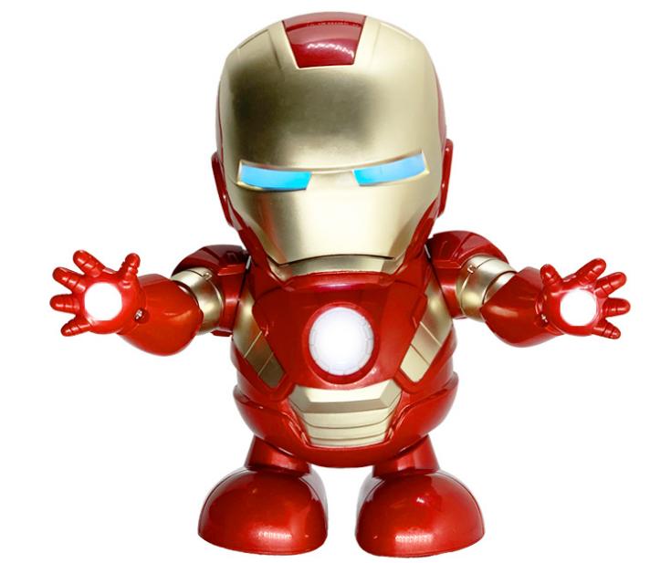 Robot Iron man dancing-Tự nhảy múa có đèn led,có nhạc....