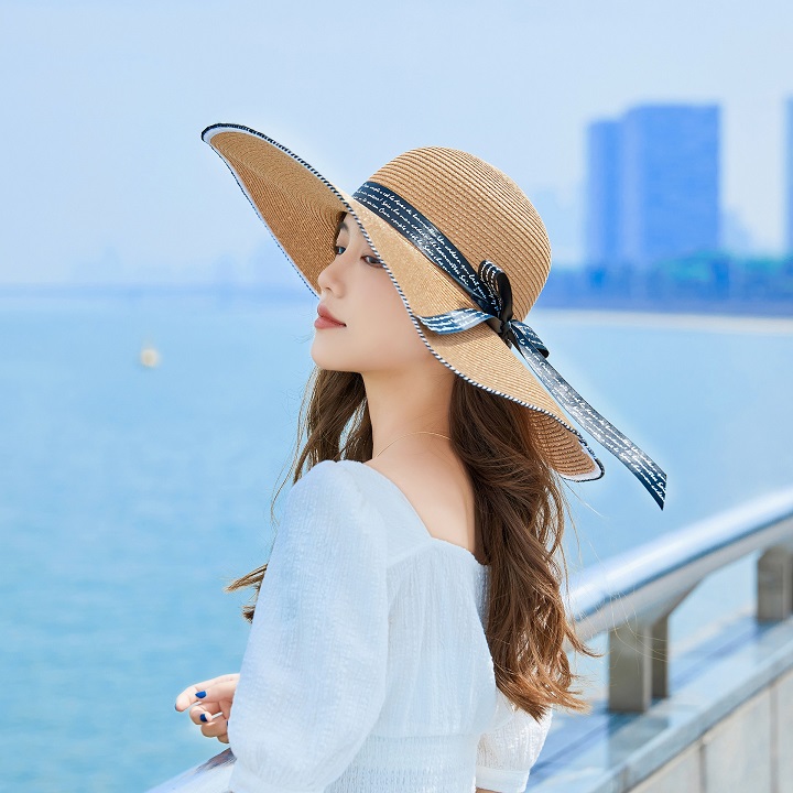 NÓN NỮ RỘNG VÀNH THẮT NƠ ĐI BIỂN SIÊU SANG