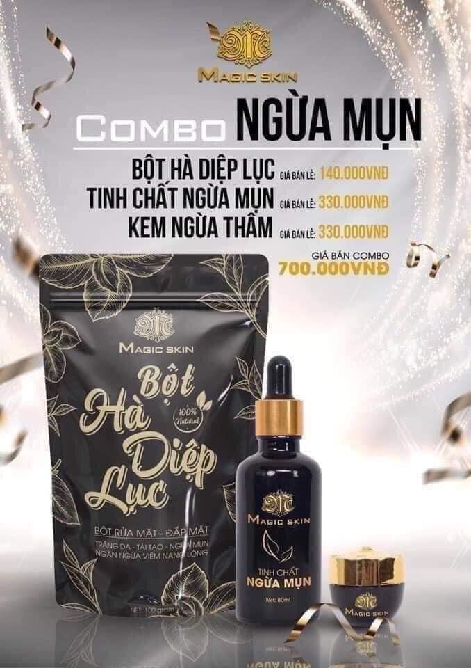 Combo ngừa mụn🌻FREESHIP🌻Sạch mụn trắng da