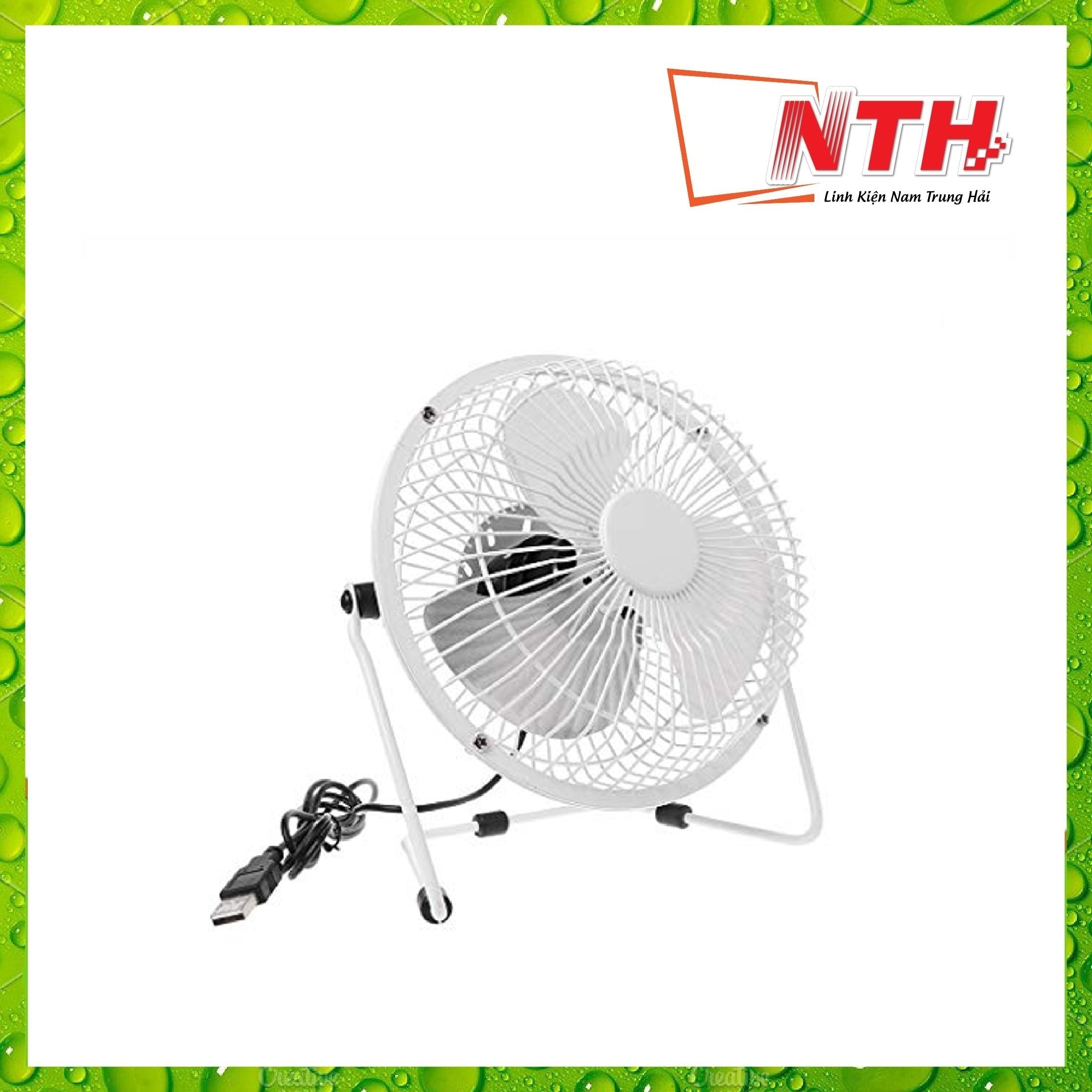 Quạt USB lồng sắt cỡ lớn 20cm, 4 cánh quạt cực mát
