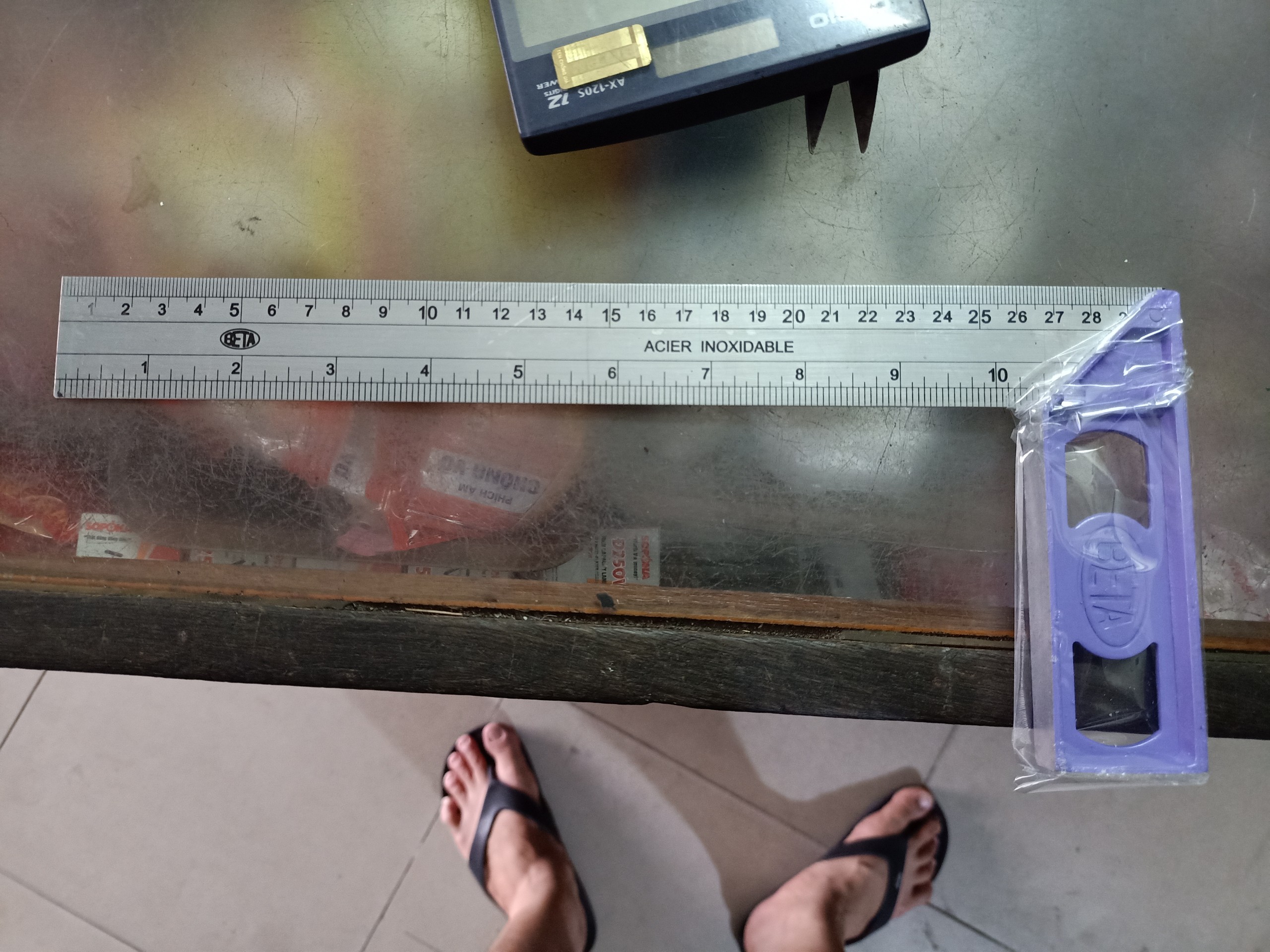Thước ke góc inox 3t