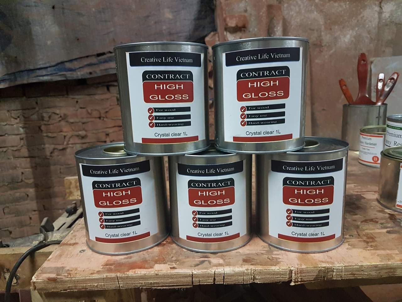 High Gloss (sơn phủ bóng gương) - Sơn lau gỗ LUXI decor