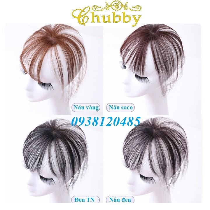 [HCM]Tóc mái thưa 3D bằng tóc thật có da đầu