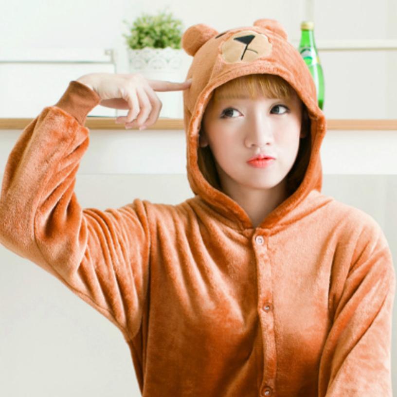 Bộ Đồ Thú Pijama Gấu Brown