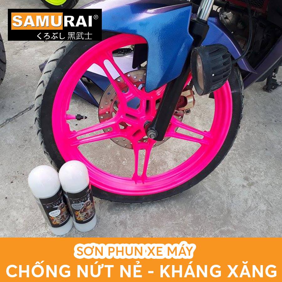 Chai sơn Samurai 53** màu hồng huỳnh quang