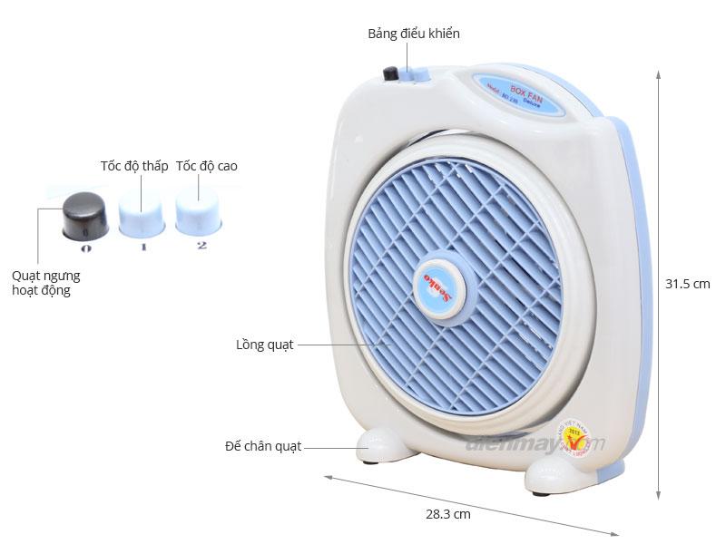 [HCM]Quạt bàn đảo Senko BD230