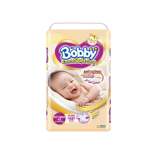 [HCM]Tã dán cao cấp Bobby Extra Soft-Dry XS – 48