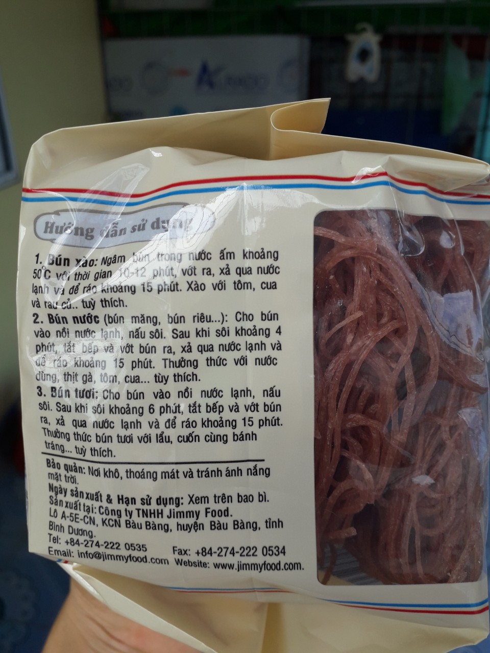 Bún Gạo Lứt Jimmy 250g