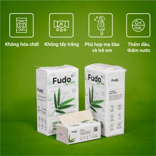Khăn giấy tre Fudo - 8 gói giấy rút- Giấy ăn Fudo 100% bột tre thumbnail