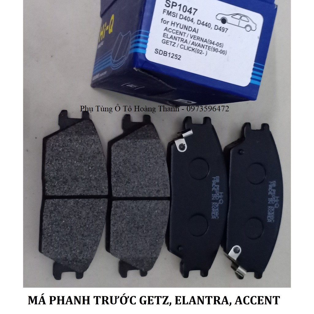 Má phanh trước getz. Hàn quốc
