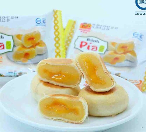 [HCM]Bánh Pía Chay Tân Huê Viên kim sa mini Đậu xanh-Sầu riêng 480g (12 cái)