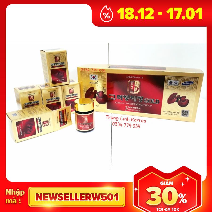 Cao Linh Chi Hàn Quốc Pocheon Cao Cấp Hộp 5 lọ x 50gr