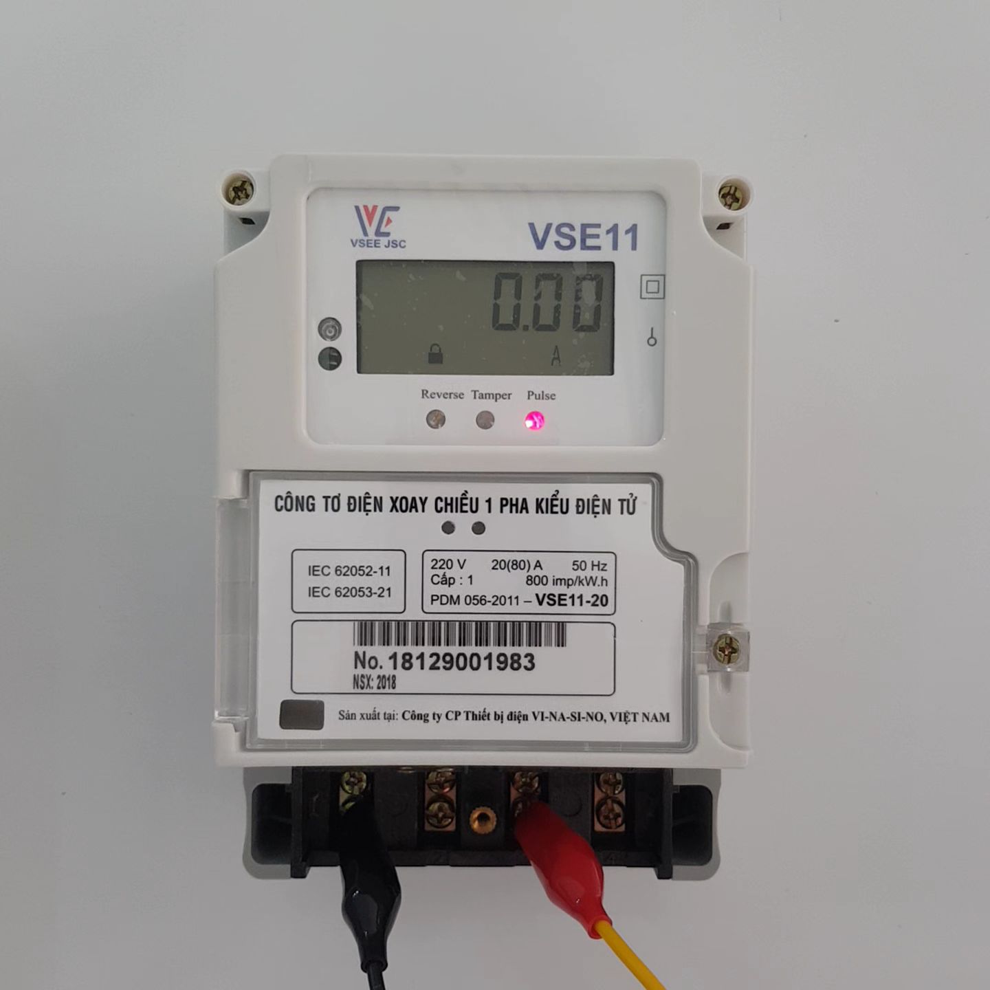 [HCM]Công tơ điện tử 1 pha Vinasino VSE11-10  10(40)A