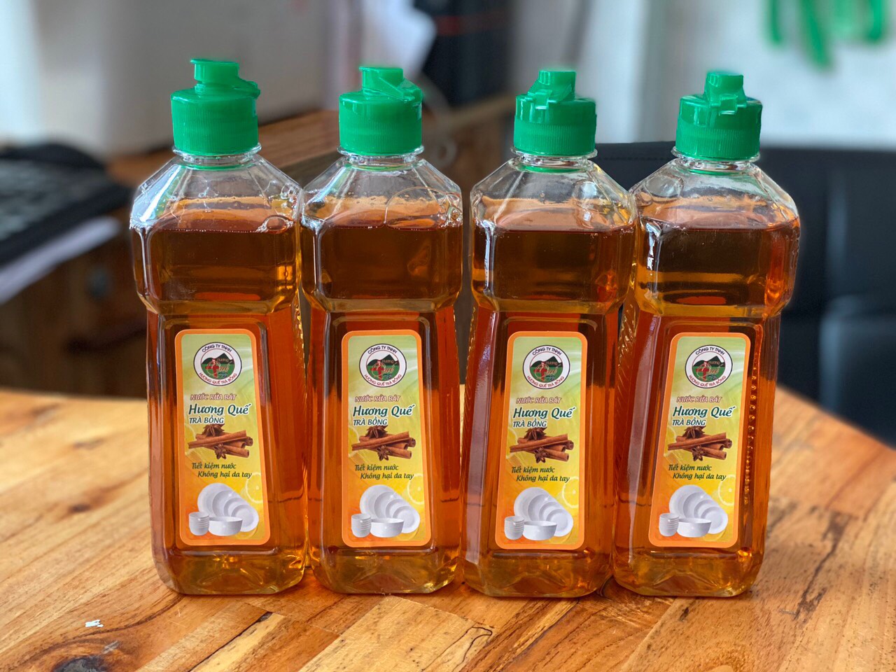 Nước rửa chén Hương quế Trà Bồng