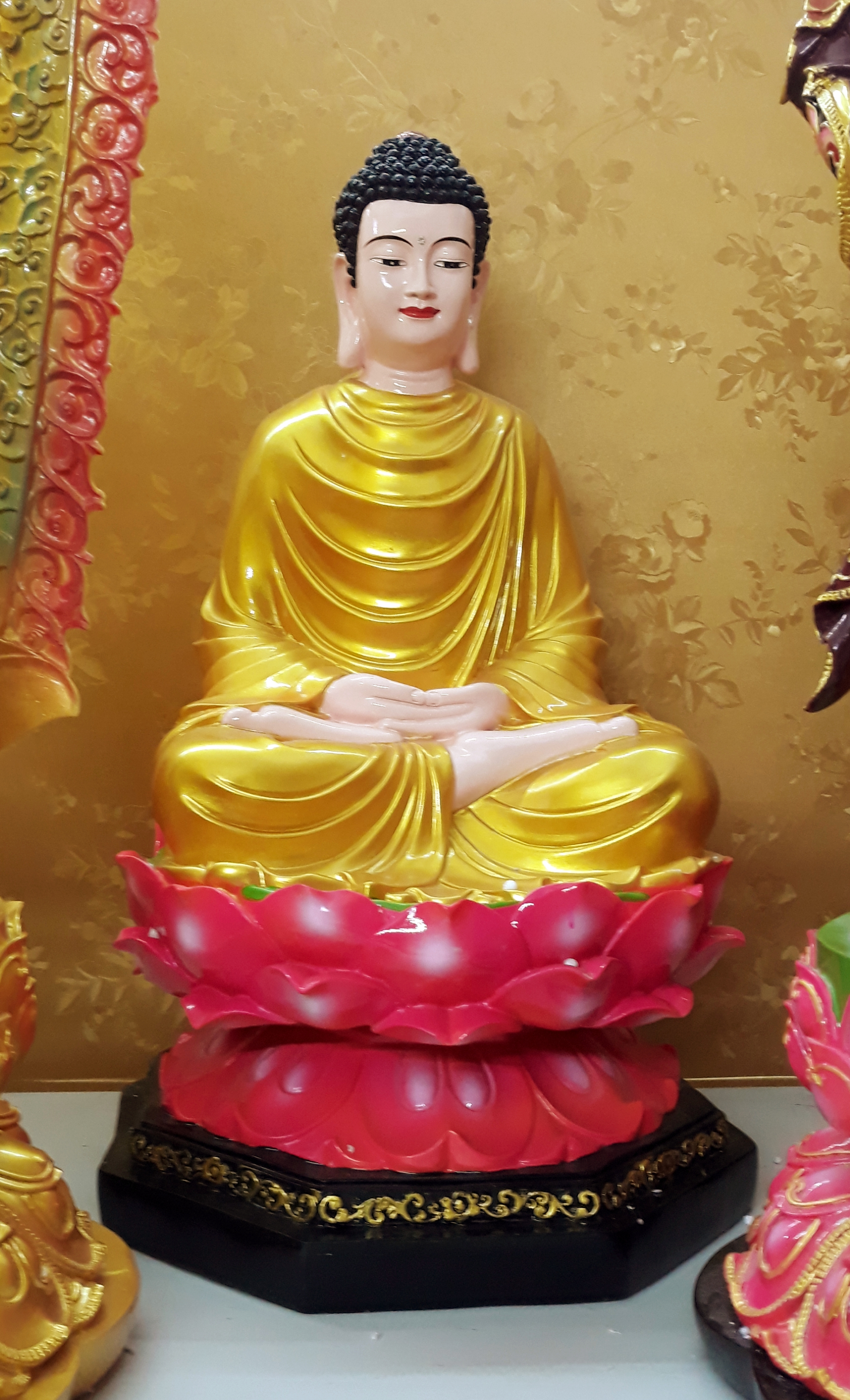 Bổn Sư Thiền sen hồng 70cm