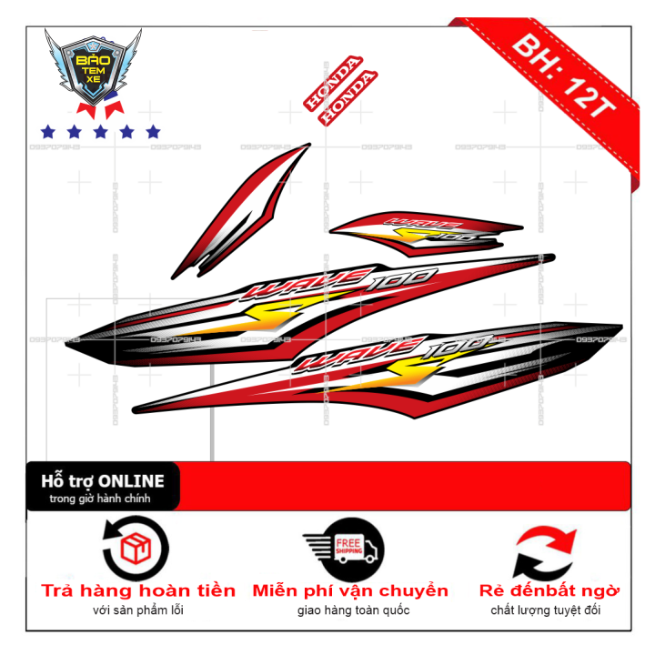 Tem rời xe wave S100 2016