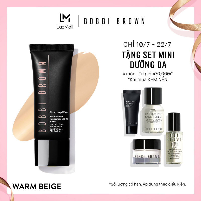 Kem nền linh hoạt Phấn - Nước Bobbi Brown Skin Long-Wear Fluid Powder Foundation SPF 20 40ml
