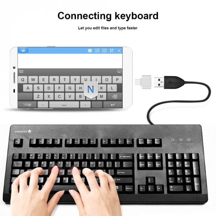 OTG Adapter Micro USB To USB Connect Android Phone Peripherals Handheld Keyboard Drive