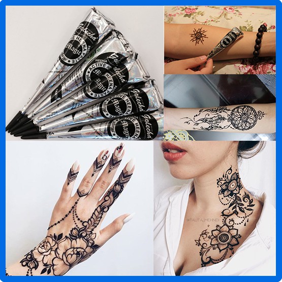 MỰC XĂM HENNA GOLECHA ĐEN