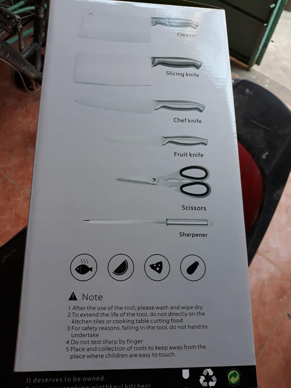 Bộ Dao inox 7 món