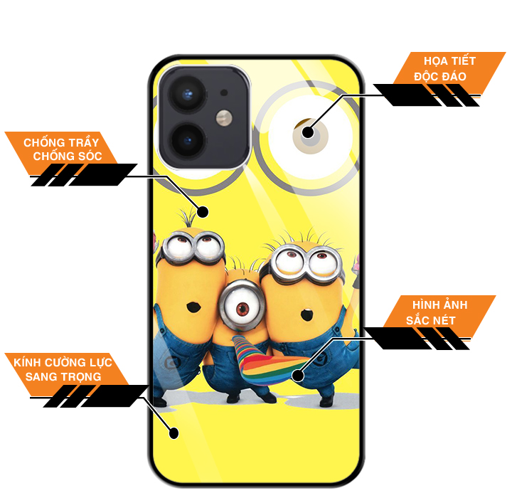 Ốp Lưng Iphone 12 Mini - mặt Kính Cường Lực - 03111
