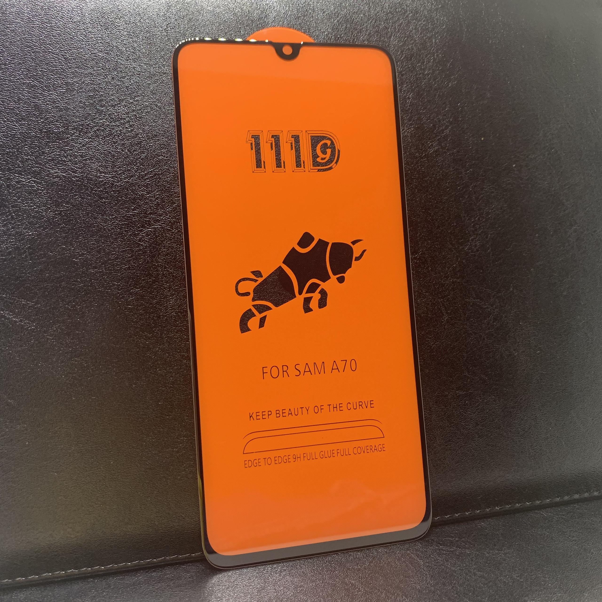 Kính Cường Lực 111D Samsung A70 Đen Full Keo Full màn hình