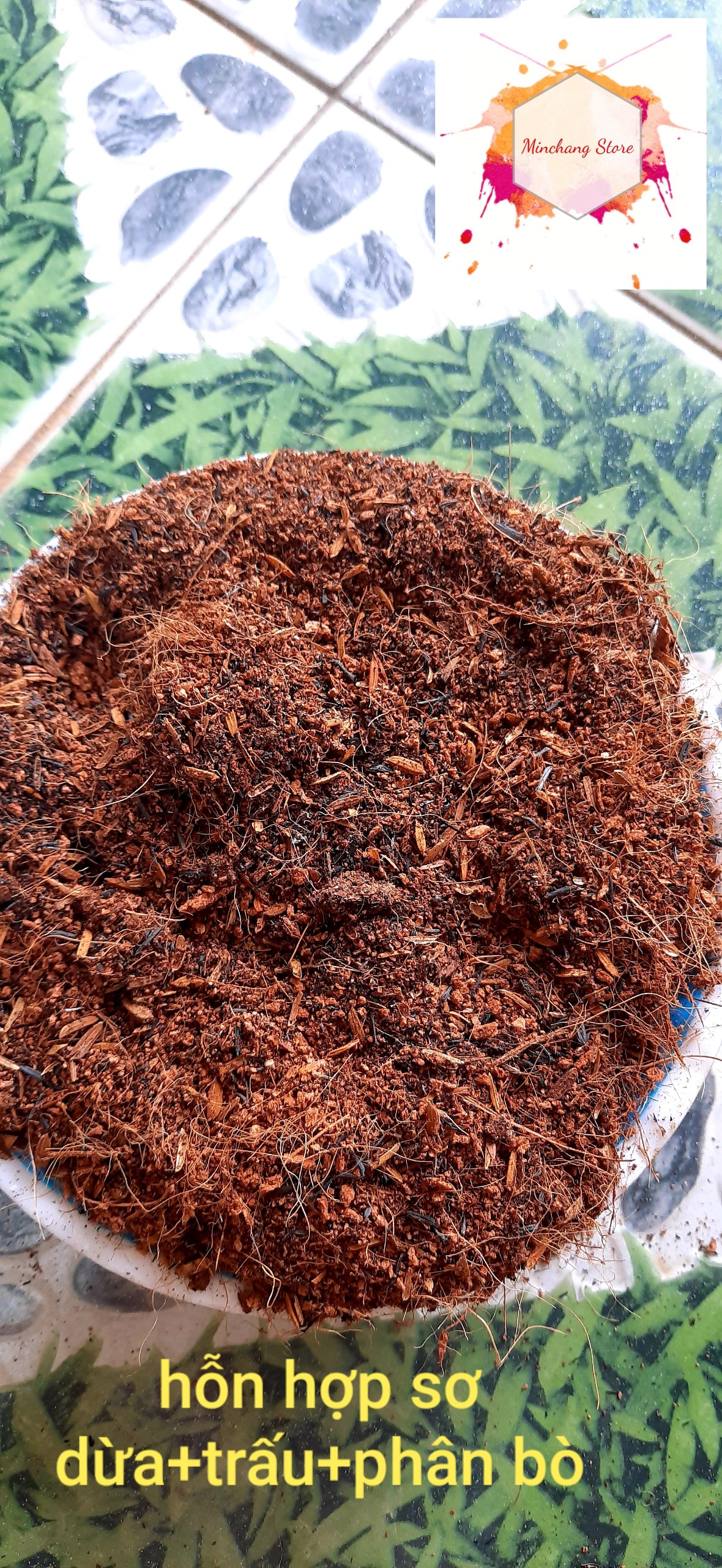 XƠ DỪA+TRẤU+PHÂN BÒ TRỘN SẴN TRỒNG CÂY(Theo tỉ lệ chuẩn)