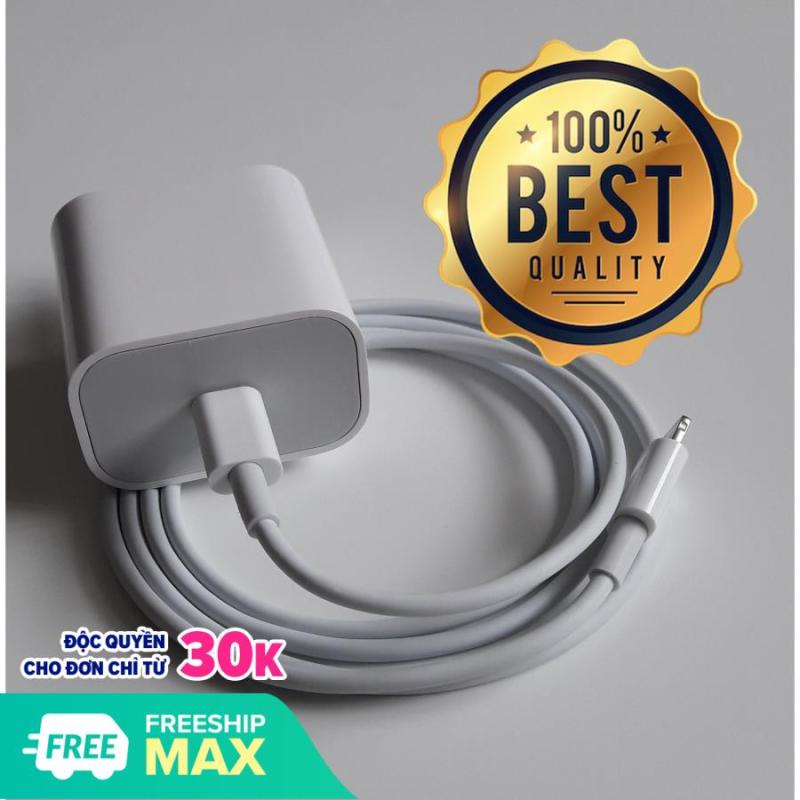 Bộ sạc nhanh 18W dùng cho Pro Max, iPhone 11, iPhone XS Max, iPhone XS, iPhone X, iPhone 8 Plus, iPhone 8 (Adapter 18W & Cáp type C to Lightning) (Power Delivery 3.0 18W)