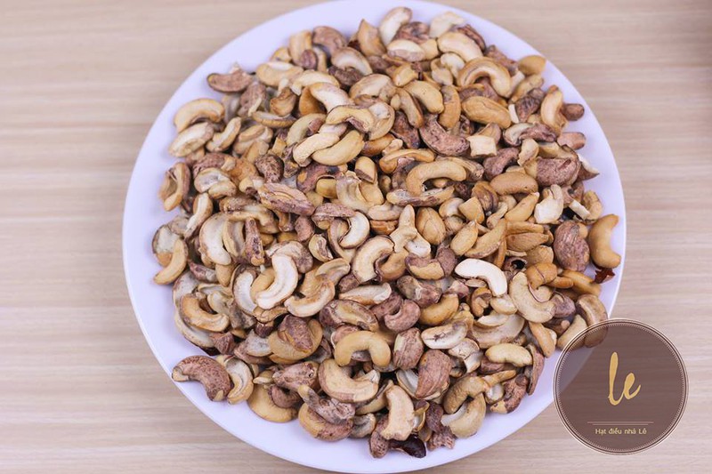 1kg hạt điều bể rang muối còn vỏ