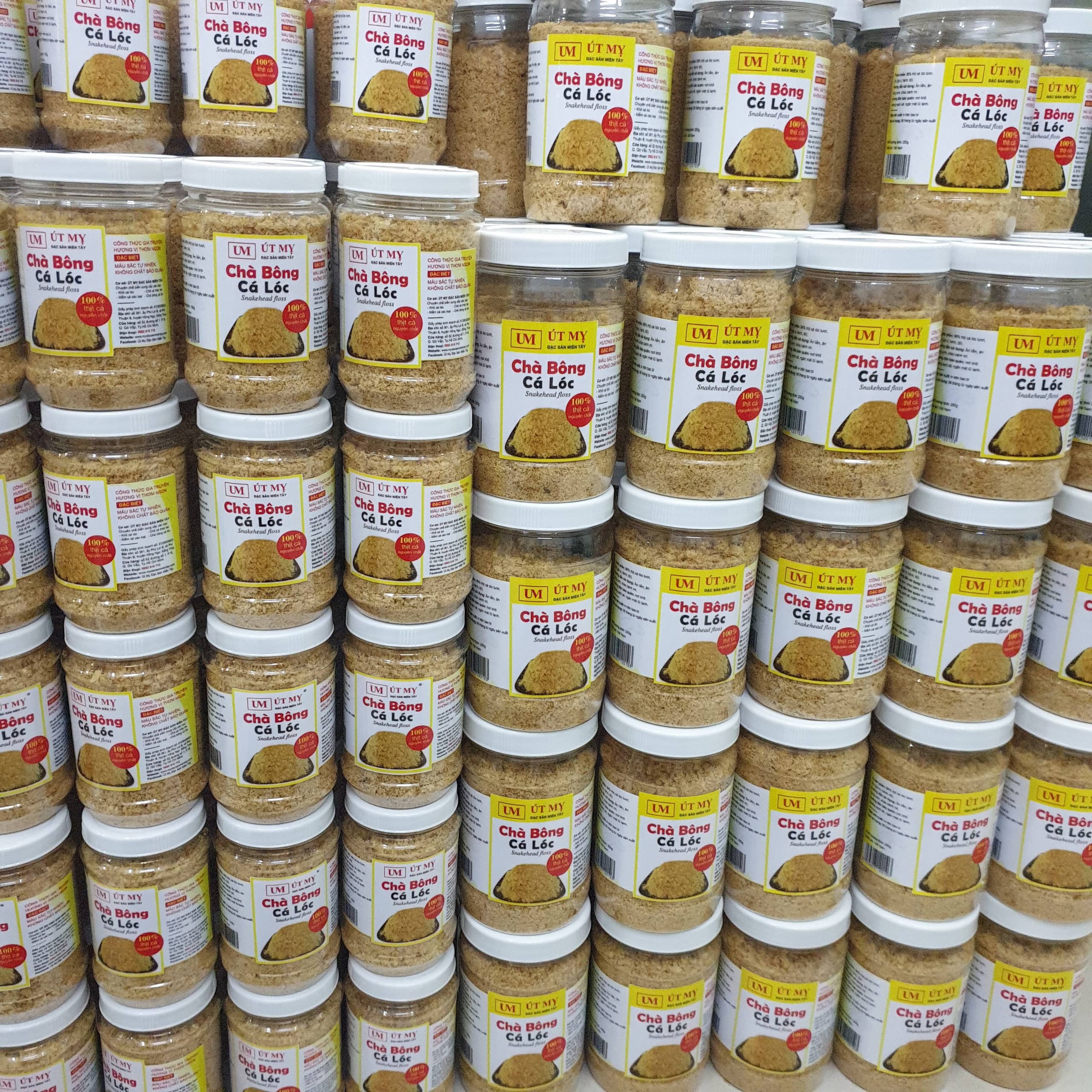 [GIẢM 30%] Chà bông cá lóc Út Mỵ 250gr