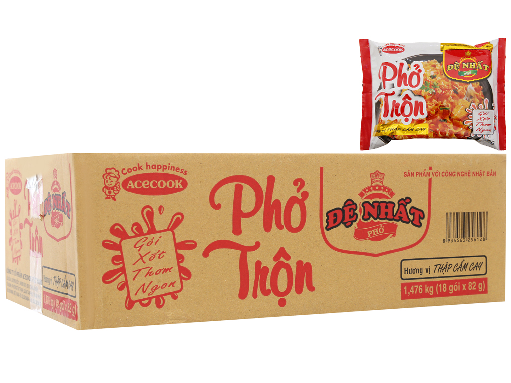 [HCM]Thùng 18 gói phở trộn Đệ Nhất mix 2 vị Bò và thập cẩm