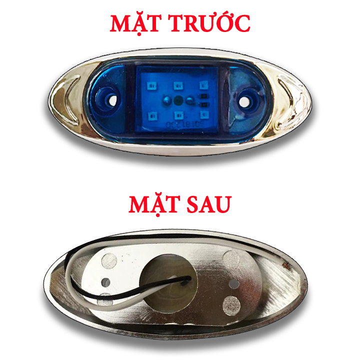 Bộ 02 Đèn Sườn Con Cá - 12V - 24V