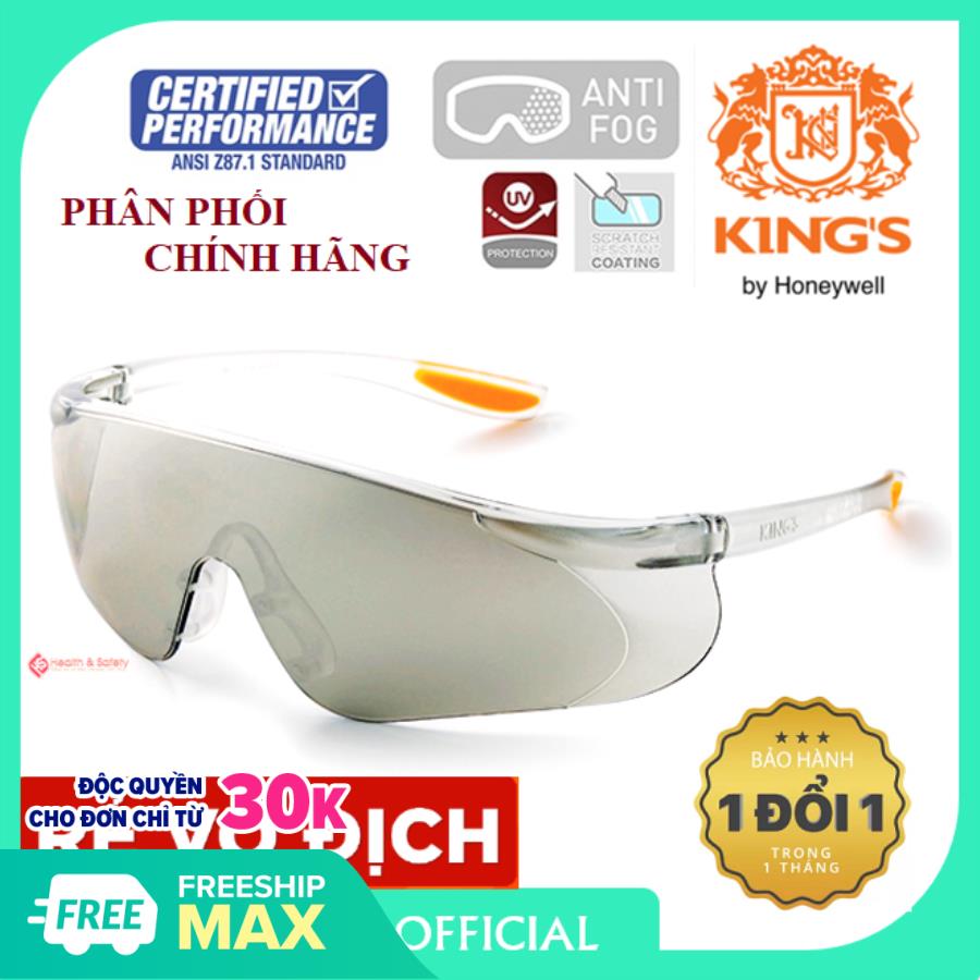 Genuine-goggles ride machine Kings KY1153 coated silver anti-glare night ultra fine, anti-scratch, đọng Dew-warranty 1 Đổi 1 safety Mart official