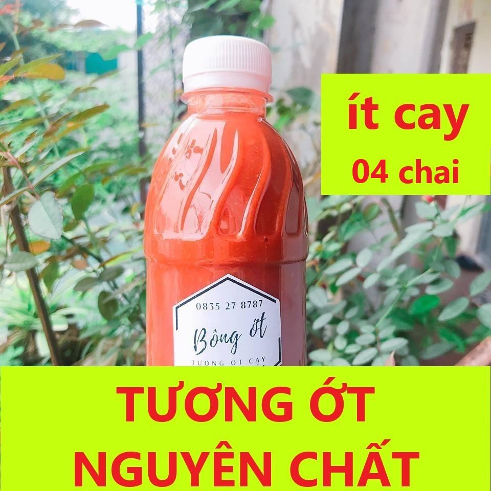 Tương ớt nguyên chất siêu cay (combo 4 chai 330ml)