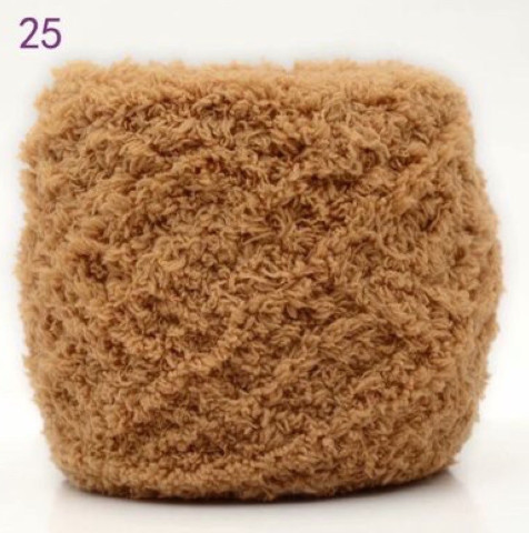 Len bông xù cuộn 100 gram đan túi DIY