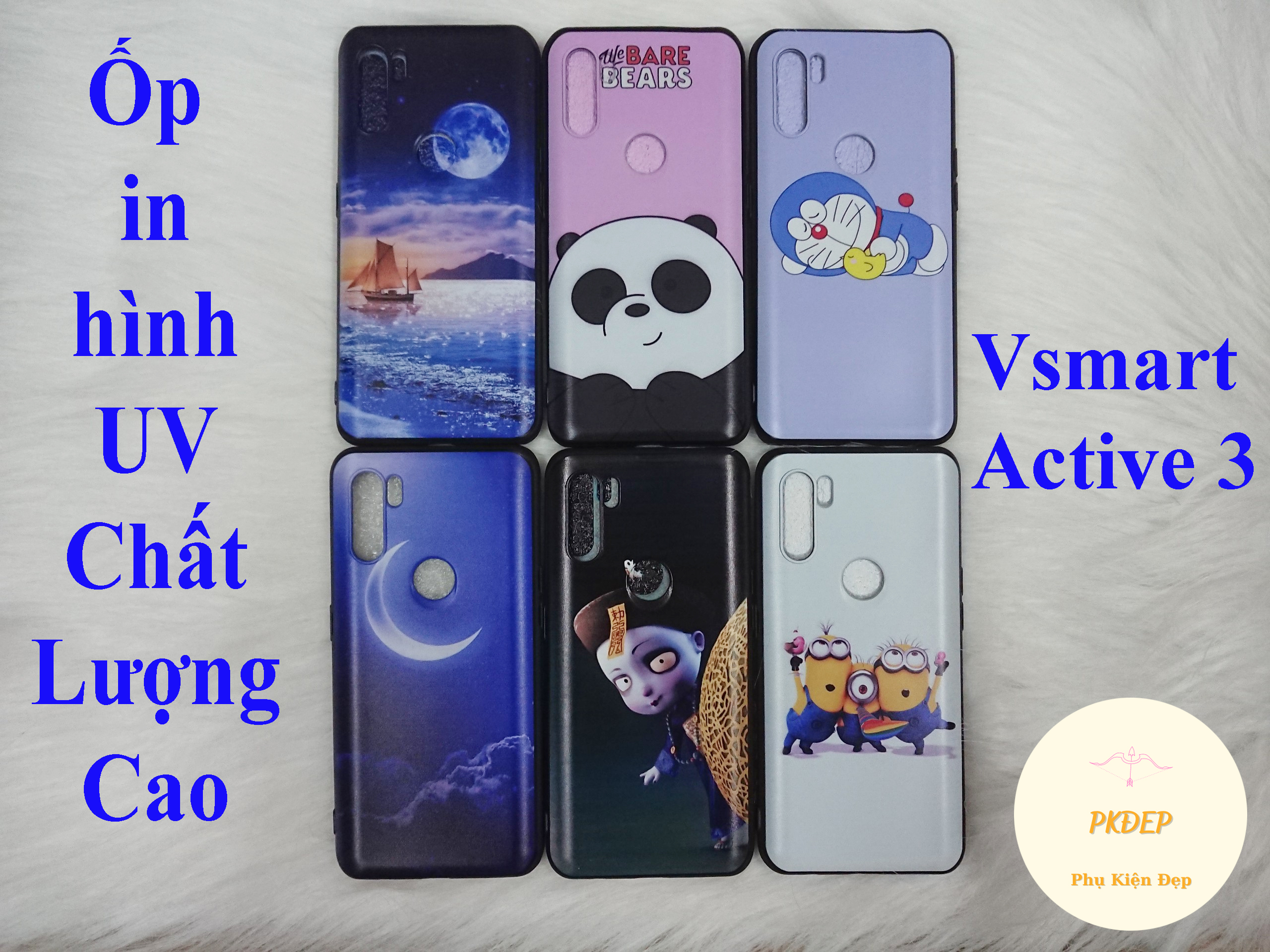 Ốp lưng Vsmart Active 3 dẻo đen in hình bcs