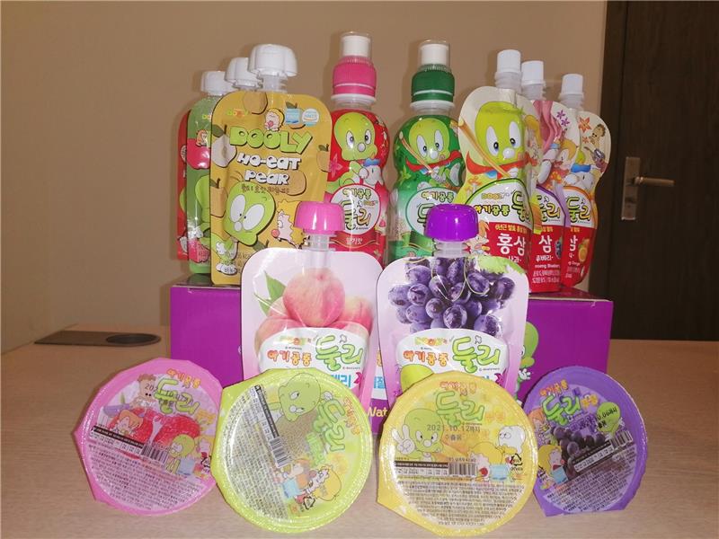 Thạch pudding, nước thạch, nước hồng sâm vị trái cây DOOLY Hàn Quốc