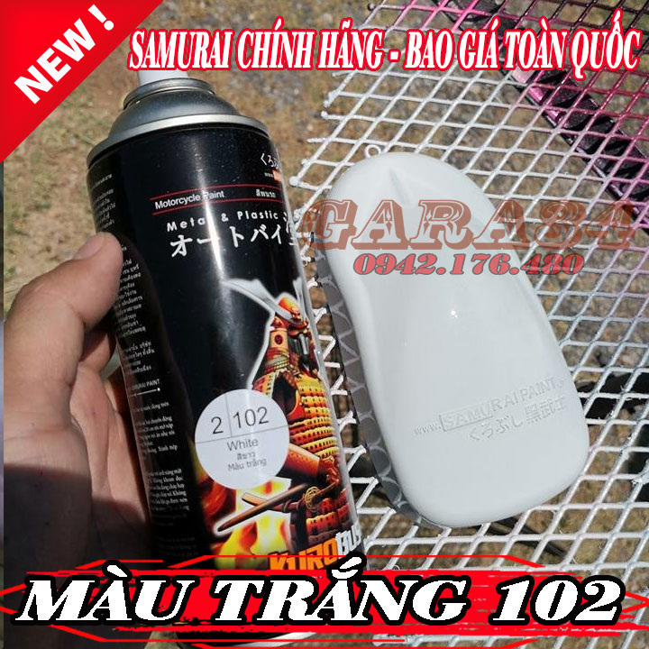 SƠN SAMURAI MÀU TRẮNG 102 - MÀU TRẮNG TINH