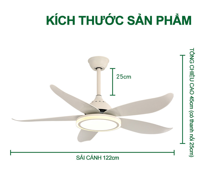 Quạt trần trang trí HL-FAN089
