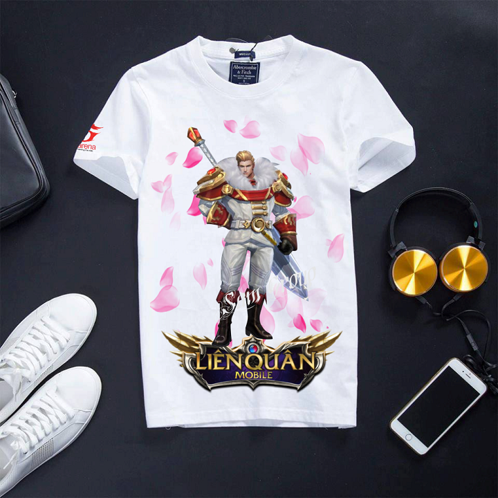 Áo Liên Quân Mobile cotton màu trắng Alester Arthur si tình