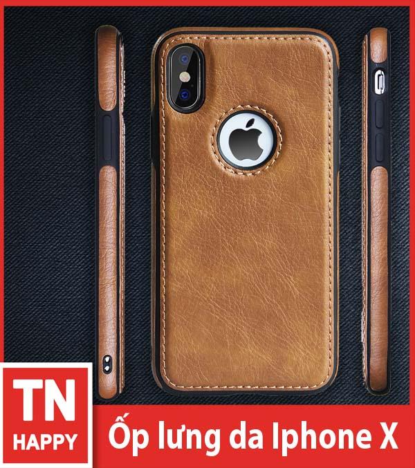 Ốp lưng da iPhone X chất lượng cao - TN Happy phân phối