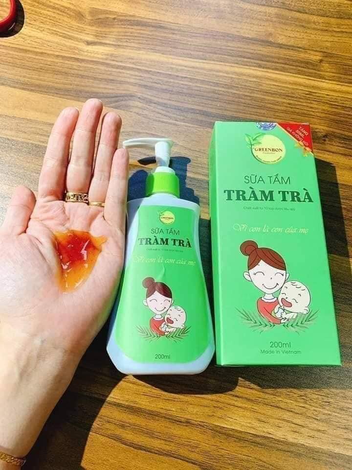 SỮA TẮM TRÀM TRÀ GREENBON CHO BÉ