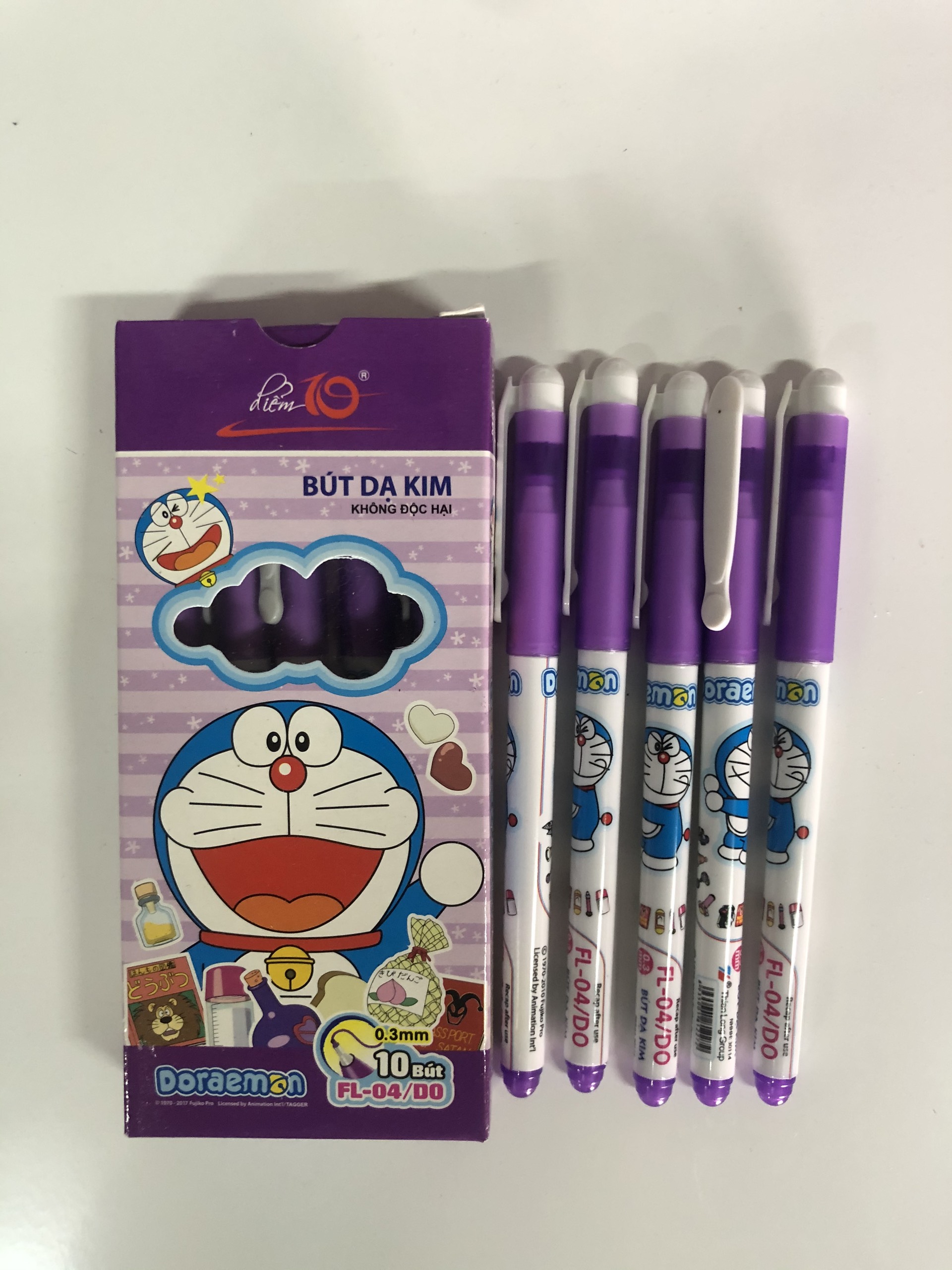 Bút lông kim fl04 doremon - 5 cây