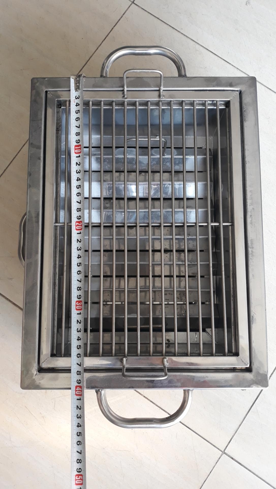 [HCM]LÒ NƯỚNG THAN  INOX 2 LỚP