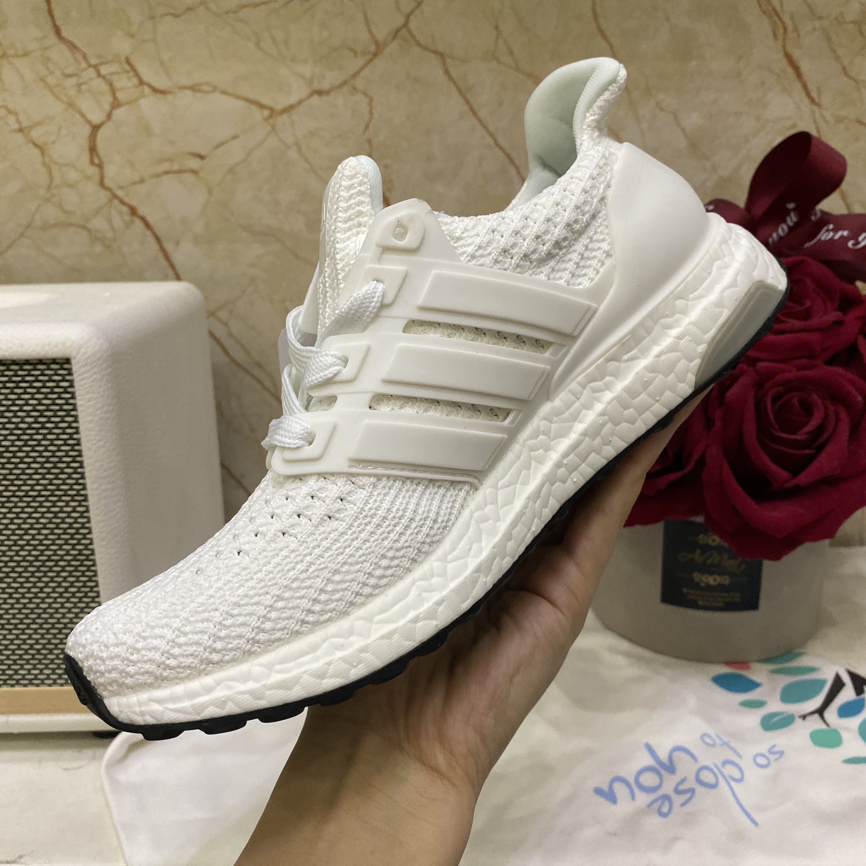 [ẢNH CHI TIẾT] GIÀY THỂ THAO SNEAKER ULTRABOOST 4.0 TRẮNG