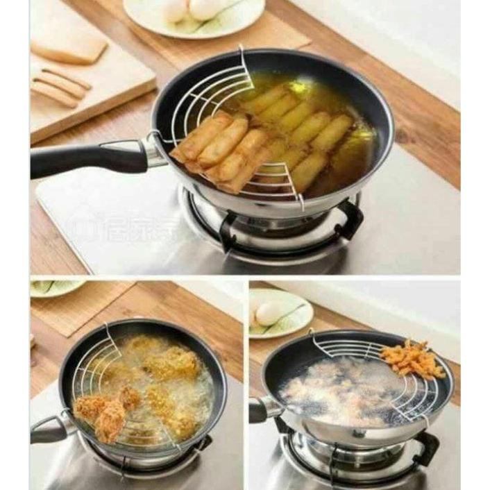 Vỉ gác chảo rán bằng inox