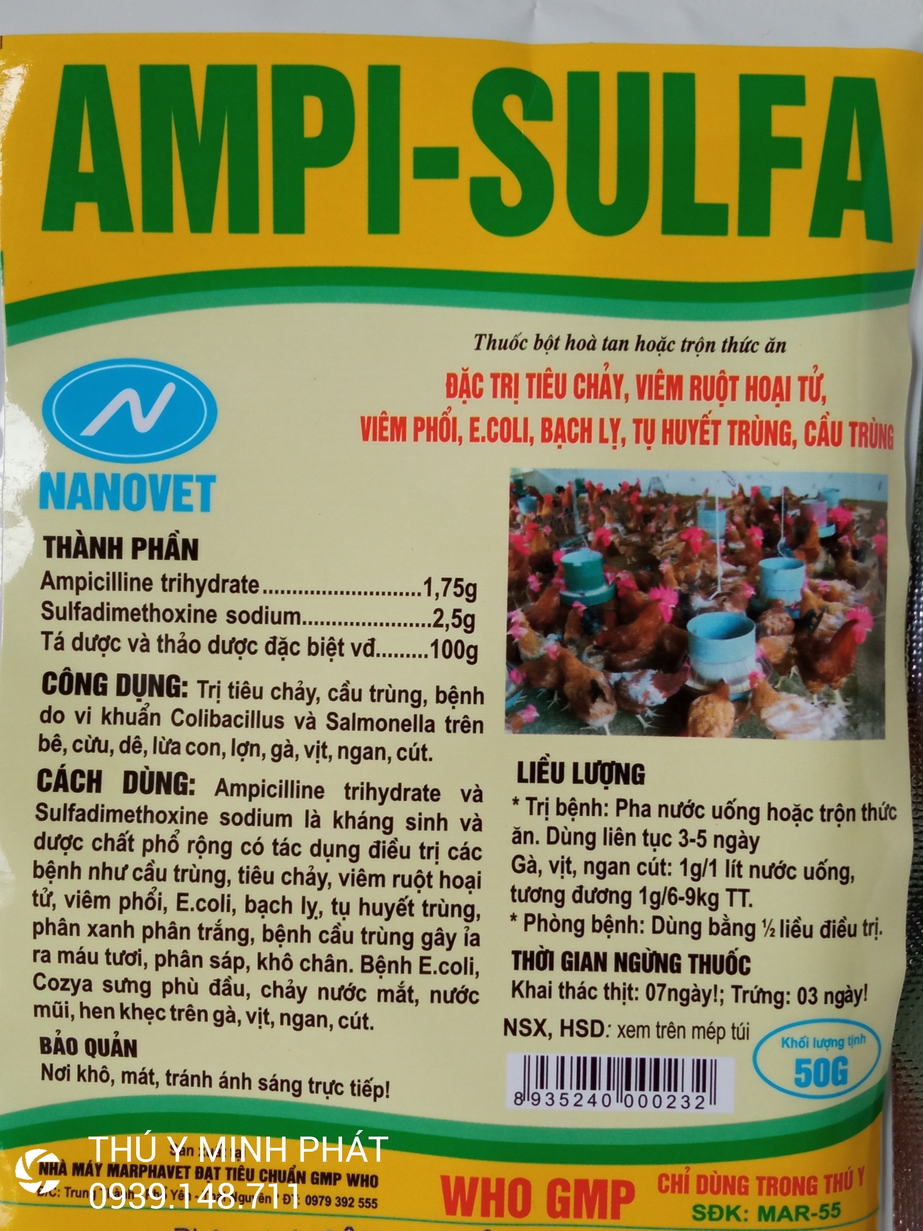 AMPI SULFA gói 50gr