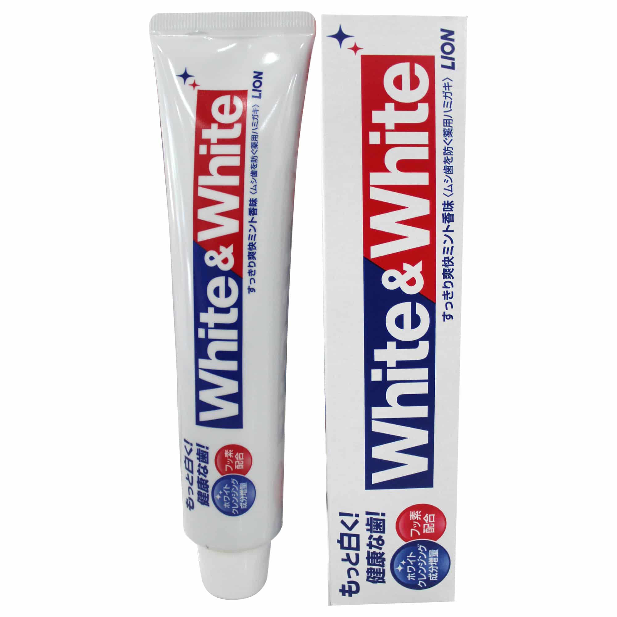 kem đánh răng làm trắng răng White & White Nhật Bản
